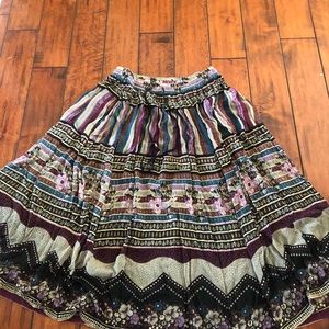 PATTERNED MAXI SKIRT
